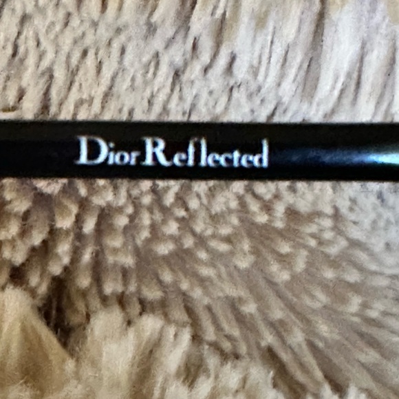 Dior pallidium silver graphite grey Reflected Aviator Sunglasses w/ case - Picture 4 of 8